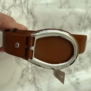 Ralph Lauren leather belt in Tan